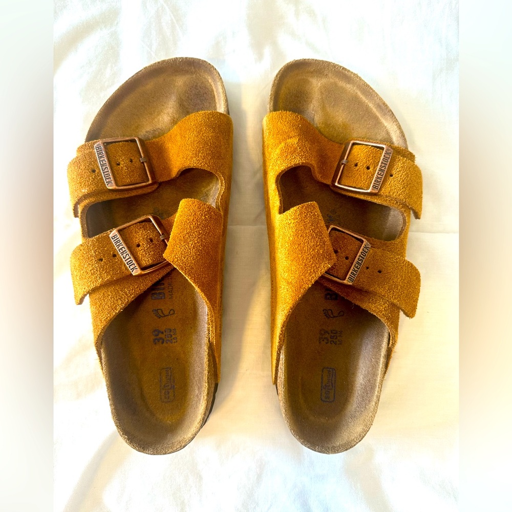 Arizona Birkenstock in Mink leather